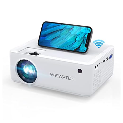 Projetor WiFi portátil sem fio WEWATCH V10 com Bluetooth, Full HD 1080p, compatível com HDMI, VGA, TV Stick, iPhone e Android
