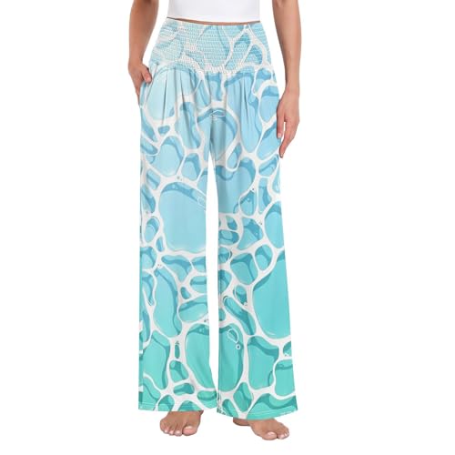 Pantalon de détente Palazzos taille haute pour en finir avec les bas d'intérieur trop serrés