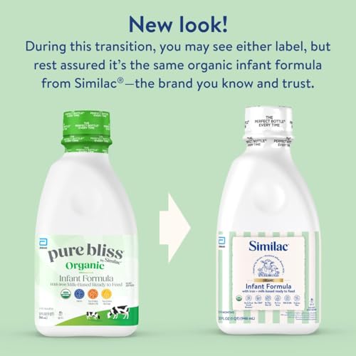 Similac Organic Infant Formula, Easy to Digest, USDA-Certified Organic, Ready to Feed, 32-fl-oz Bottle, Pack of 6 - image 2