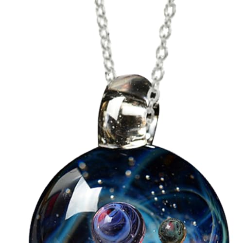 Collar Espacial de alta pureza con diseño de cielo estrellado cósmico 7