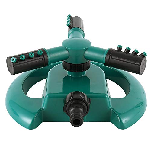 Preisvergleich Produktbild Peakpet Rasensprenger Automatische Rasensprinkler 360° Rotierende 3-Arm Gartensprinkler Wasser Sprinkler 12 Düsen Bewässerungsystem