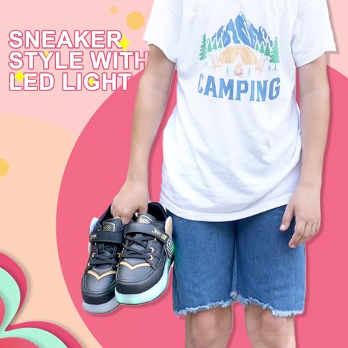 Tailoria Roller Skate Shoes For Kids Girls Roller Shoes Boys Rechargeable Wheels Kids Sneakers Fashion Color Shoes Shiny And Birthday For Boys And Girls White thumb #6