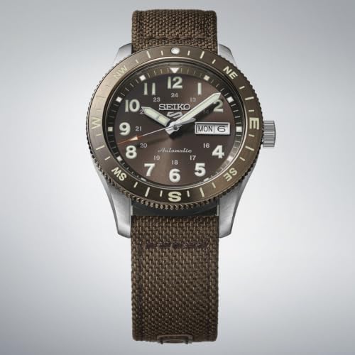 Image of Seiko 5 Sports Field Watch - HDB009K1 | Rotating bezel, See-through & Screw case back