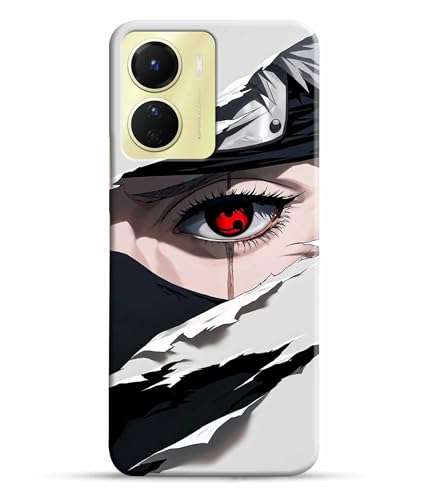 Image of Red Eyes Printed Hard Back Case Cover & Compatible for Vivo Y16 | V2204 | V2214 (Multicolor) - D1811