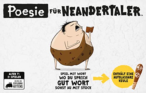 Exploding Kittens, Poesie für Neandertaler, Partyspiel, Kartenspiel, 2+ Spieler, Ab 7+ Jahren, 15 Minuten, Deutsch – Bild 3