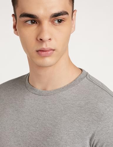 Image of Amazon Brand - Symbol Men Solid Cotton T Shirt | Plain | Round Neck | Half Sleeve - Regular Fit | Combo Pack of 3 (Available in Plus Sizes)