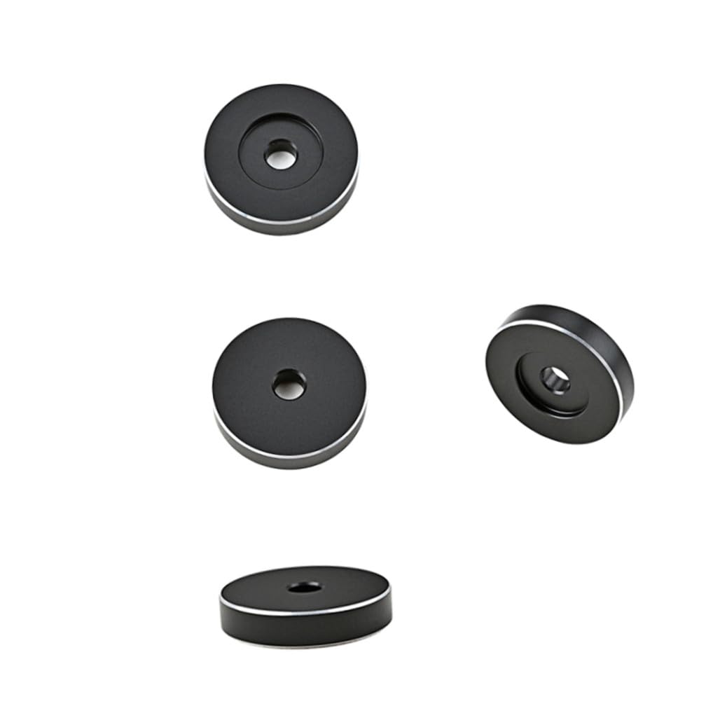ARTIBETTER Giradischi in Alluminio Da 4 Pezzi Adattatore Per Fonografo in Metallo Inserto Robusto Per Adattatore 45 Giri in Vinile Facile Da Installare E Mantenere.
