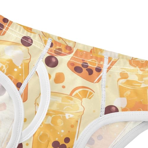 Bubble Tea Pattern Toddler Boys' Comfort Kids Underwear Cute Children Undies4