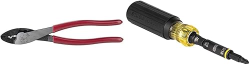 Vista 10 de Klein Tools 1005 - Herramienta de engarzado y corte de 9-3/4 pulgadas para terminales aislados y no aislados