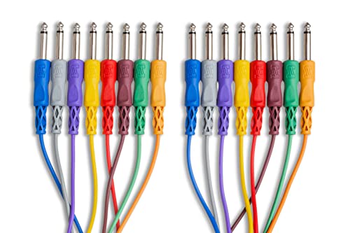 Hosa CPP-845 1/4\" TS to Same Unbalanced Patch Cables, 1.5 Feet