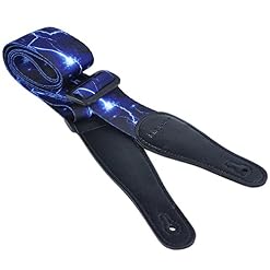 Sangle de guitare KingPoint en polyester Dacron avec extrémités en similicuir et boucles en ABS, motifs tendances Blue… - Les Beatles, Paul McCartney, John Lennon, RIngo Starr, George Harrison Sangle de guitare KingPoint en polyester Dacron avec extrémités en similicuir et boucles en ABS, motifs tendances Blue… – Image 2