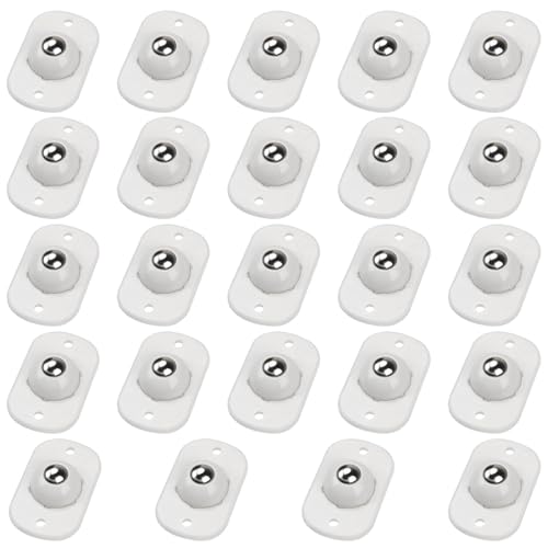 Image of TRVL FIELDER Self Adhesive Caster Wheels, Appliance Rollers Appliance Slider for Kitchen, 360 Swivel Small Casters - Solve Coffee Maker Air Fryer Small Appliances Countertop Sliding (White - 24 Pcs)