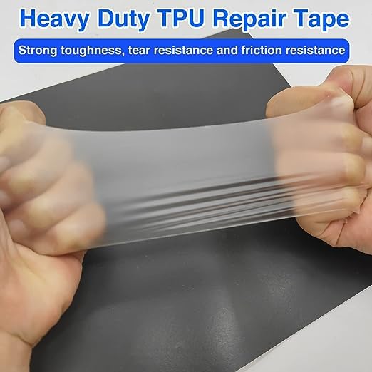 AYNEFY TPU Repair Tape,Waterproof TPU Repair Sticker Transparent Repair Tape Swim Rings Repair Patch for Air Mattress Inflatable Toys