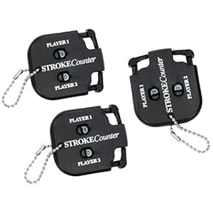 Kellegour 3 Piezas Contador de Golpes de Golf, Negro Score Counter, Contador de Puntajes d