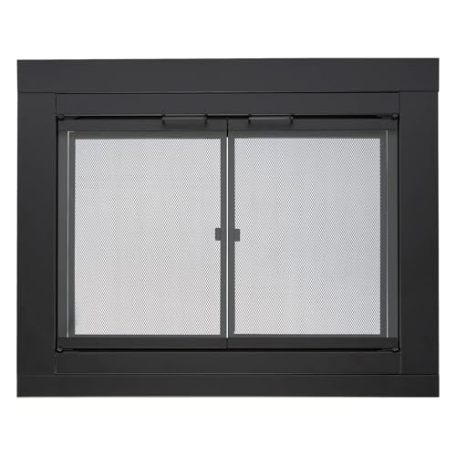 Bluegrass Living Harland Fireplace Glass Doors with Screen, Small - Model# HLFD-SM