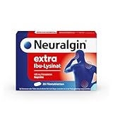 Neuralgin extra Ibu-Lysinat 400 mg Filmtabletten bei Schmerzen oder Fieber, 20 St. Tabletten