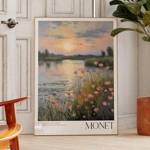 Impression d'art impressionniste Monet toile 40x60cm maison