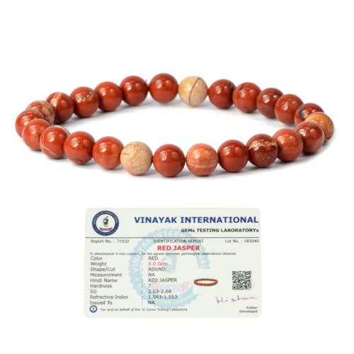Image of Certified Natural Crystal Stone 8 mm Round Beads Bracelet for Men & Women | Reiki Charged Gemstone Bracelet | Multiple Stone Variants Available