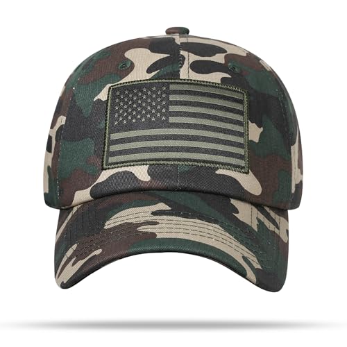 Image of American Flag Hat, Adjustable Fit USA Baseball Cap for Men Women, Dad Hats, Outdoor Ball Caps for Casual Wear