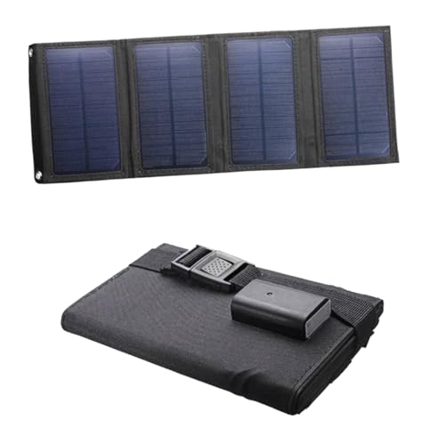 TOYANDONA Foldable Solar Charger Portable Outdoor Power Bank for Mobile Devices for Camping Emergencies and Outdoor Work Durable and Design