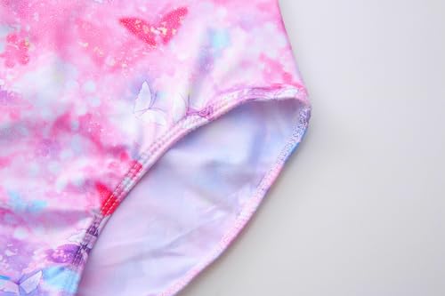 Image of LUOUSE Swimwear for Girls Swimsuits Quick Dry Cross-Back Adjustable Strap Bathing Suit for Kids 2-13 Years
