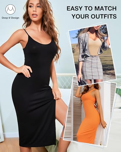 Image of Shapewear Dress for Women Full Slip for Under Dress Shapewear Tummy Control Dress Slips for Under Dresses