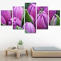 SIGNWIN 5 Panel Canvas Wall Art Modern Art for Home Decorations Ready to Hang - 60