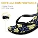 AhSUEAk Flower Design Pattern Flip Flops For Men Rubber Memory Foam Thong Sandals Athletic & Outdoor Travel Shoes Fashion Neutral Slides Comfortable Comfort Slippers Teacher Appreciation Gifts