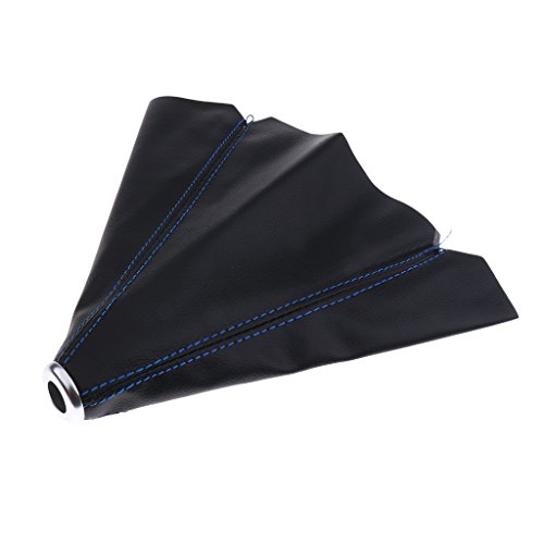 シフトノブ 保護カバー 自動車 マニュアル/オート シフトブーツ 汎用 2色 - 青, 説明したように