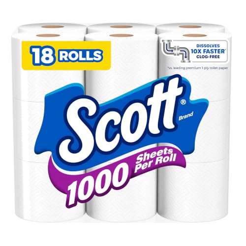 Scott 1000 Toilet Paper, 18 Rolls