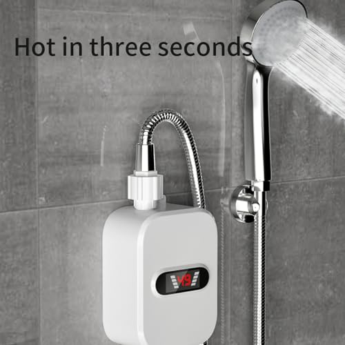 Chauffe-eau instantané contre les pannes d'eau chaude avec écran LCD de douche