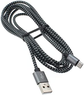 6ft Long USB Cable MicroUSB Charger Cord Power Wire Compatible with BlackBerry Classic - DTek50 - Priv - Q10 - Z10 - Z30