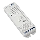 Kit dimmer monocromatico wireless con telecomando RF e cursore touch per strisce LED da 5 V a 36 V, carico massimo 8 A, custodia bianca (ricevitore)