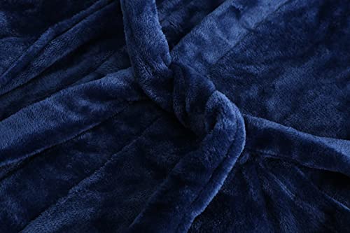 Image of Kids Hooded Bathrobe Girls Soft Plush Hooded Flannel Pajamas Sleepwear Boys Spa Robe