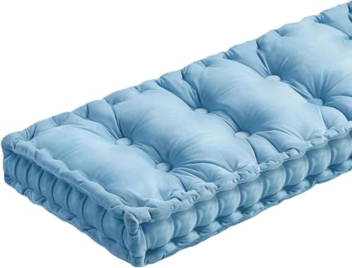 �����Ƌ�p�x���`�N�b�V���� 42x16�C���` �x���x�b�g �L�b�`���E�_�C�j���O �s�A�m�x���` ���ӃV�[�g�N�b�V���� �^�t�g���H �p�e�B�I�E�|�[�`�X�C���O�p���߃p�b�h(Light blue,32x12x4in)