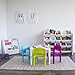 Humble Crew Kids Table and 4 Chair Set, White Table with Chairs - Sturdy Toddler Activity Table for Playtime, Arts, Crafts, Reading, and More - 5-Piece Children’s Furniture for Daycare Playroom