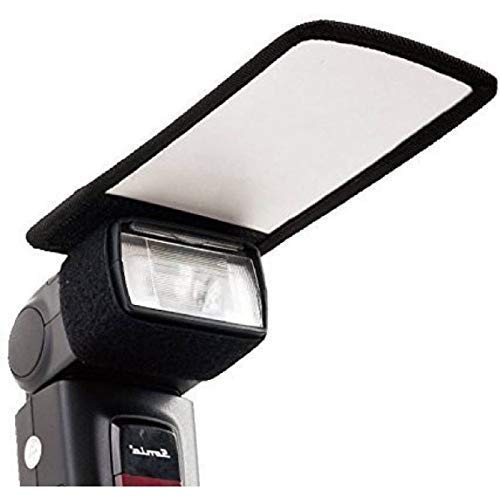 HIFFIN Mini Silver White Flash Diffuser Reflector for Camera in Rectangle Shape (Flash Bouncer Card 2 in 1)-picture-20
