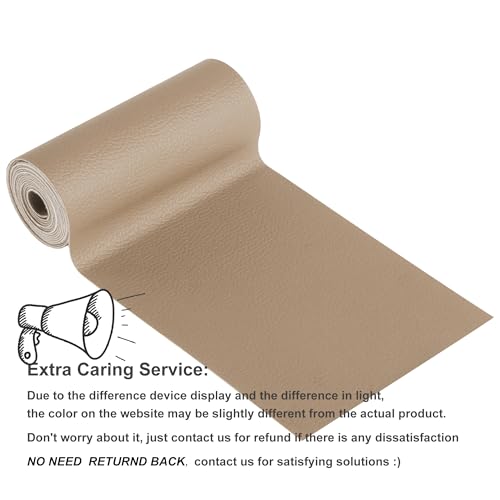 Image of YAFLC Leather Repair Patch - 4 inch x 63 inch Self-Adhesive Tape for Furniture, Couches, Car Seats, Sofa Jackets, Handbags - Medium Beige