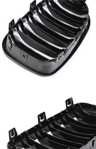Calandre double ligne de rein noir brillant pour BMW E81 E87 E82 E88