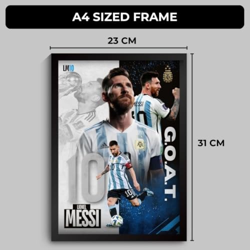 Image of Funk You Store Poster | Framed F1 Car A4 Sized (31 x 23 cm) | F1 Poster | n Car Posters for Wall, Gift for Boys, Formula 1 Frames | Formula 1 Frame (Messi Argentina)