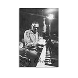 レイ・チャールズ ピアニストサイン入ポスター(17) 部屋飾り キャンバスウォール 壁の絵 壁掛け ホームアートワーク08x12inch(20x30cm)