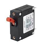 GLOSO J Type Toggle Hydraulic Magnetic Single Pole Circuit Breaker AC/DC Manual Reset Switch Yachts Campers Caravans Red Toggle, 5A, J1P