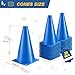 ZKNDRHJO 12 Inch Durable Cones,24pcs Versatile Plastic Traffic Cones and Soccer Cones for Sports Training,Agility Drills,Parking Safety,Basketball Training,Football Training.