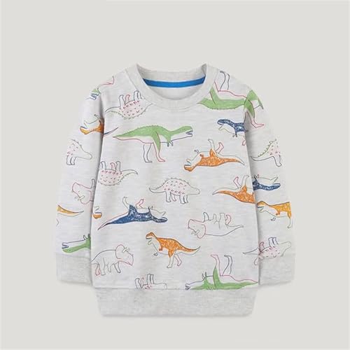 Baby Long Sleeve T-Shirt Toddler Long Sleeve Crewneck Cartoon Sweat Shirt Winter Warm Graphic Boys Long Sleeve Tee2