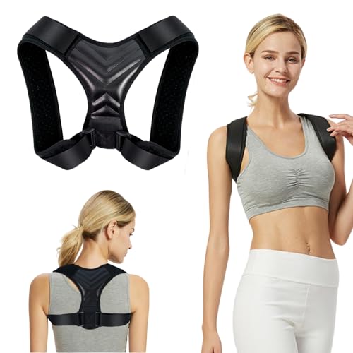BLholife Haltungskorrektur Rückenstützgürtel für Damen und Herren, Verstellbarer Rücken Geradehalter gegen Hohlkreuz, Haltungskorrektur Rücken für Büroarbeit & Sporttraining
