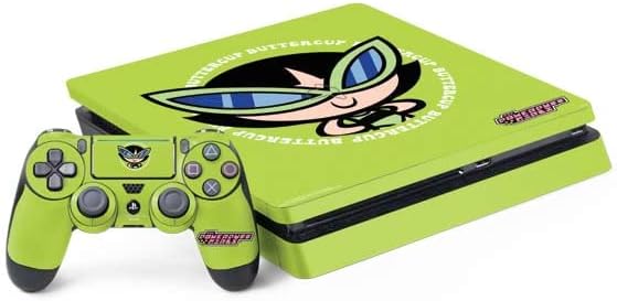 Skinit Decal Gaming Skin Compatible with PS4 Slim Bundle - Officially Licensed Cartoon Network Powerpuff Girls Hearts Design