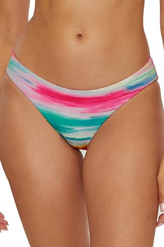 BECCA Women's Verano Scoop Hipster Bikini Bottom, Cheeky Coverage, Swimwear Separates