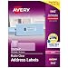 Avery 5662 Easy Peel 1-1/3" x 4" Clear Address Labels, 700 Count