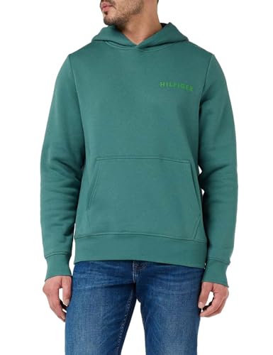 Tommy Hilfiger Herren Hoodie Pop Color mit Kapuze, Grün (Frosted Green), L