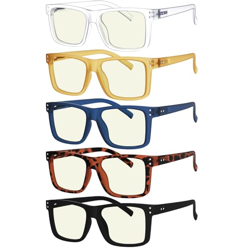 Image of Eyekepper 5-pack Oversized Reading Glasses Blue Light Blocking Large Readers